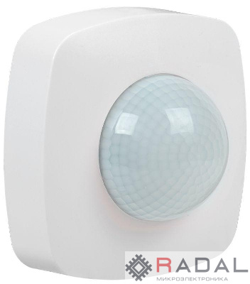 Датчик движения ДД 023 2000Вт угол обз. 360град. 20м IP20 бел. IEK LDD11-023-2000-001