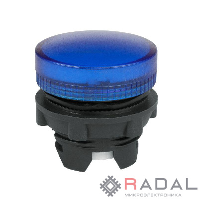Головка сигнальной лампы OptiSignal D22 A5-L-6 син. пластик ZB5AV063 КЭАЗ 332304