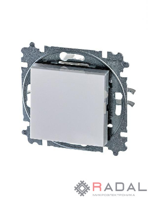 Выключатель 1-кл. СП Levit IP20 бел./ледяной ABB 2CHH590145A6001