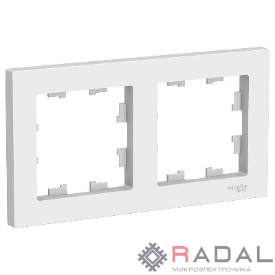 Рамка 2-м AtlasDesign универс. бел. SchE ATN000102