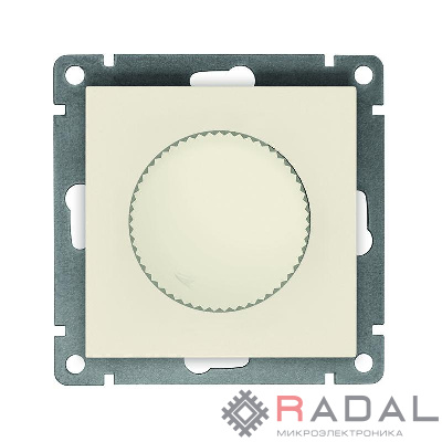 Светорегулятор СП Афина 500Вт механизм сл. кость (ivory) Universal A0101-I