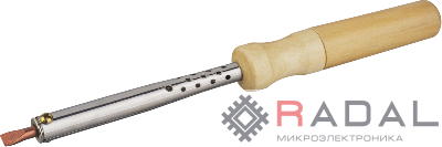Паяльник 90 198 OSE-Pes05-100W-CP дерево; клин прямой ОНЛАЙТ 90198