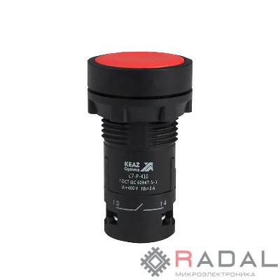 Кнопка OptiSignal Compact D22 С7-P-410 красн. 1НО XB7NA41 КЭАЗ 362033