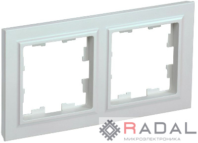 Рамка 2-м BRITE РУ-2-БрЖ жемчуж. IEK BR-M22-K36