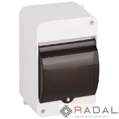 Корпус навесной SIMPLE КМПн 1/4 IP30 пластик.; прозр. крышка; бел. Эра Б0069239