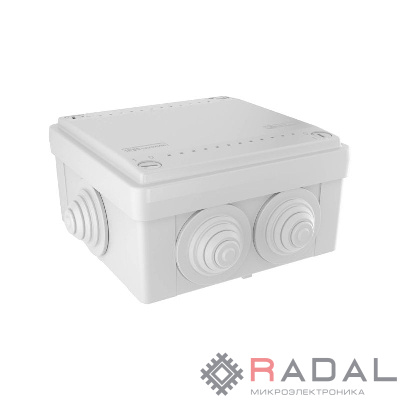 Коробка ответвит. с 6 кабельными вводами д.25мм IP55 100х100х50мм DKC 53801