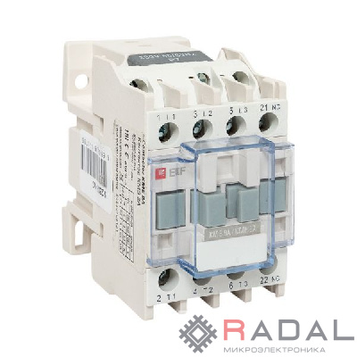 Контактор КМЭ 9А кат. 220В AC 1НЗ EKF ctr-s-9-220-nc