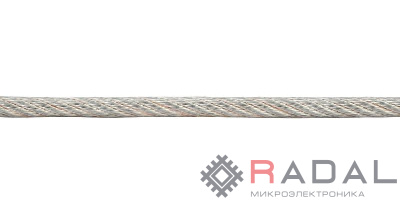 Трос в ПВХ изоляции d4.0-5.0мм DIN 3055 (SWR) сталь (уп.100м) Zitar 101923