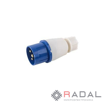 Вилка переносная PPC 013 2P+PE 16А 220В IP44 Pro JazzWay 5072251