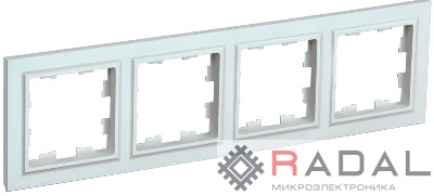 Рамка 4-м BRITE РУ-4-БрЖ жемчуж. IEK BR-M42-K36