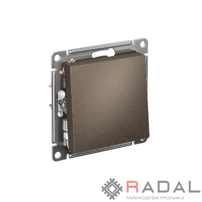 Механизм переключателя перекрестного 1-кл. СП AtlasDesign 10А IP20 (сх. 7) 10AX мокко SchE ATN000671