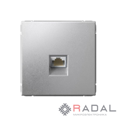 Розетка компьютерная ArtGallery RJ45 кат.5E механизм алюм. SE GAL000383
