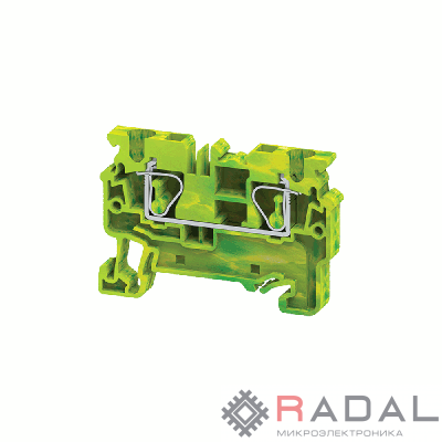 Клемма заземляющая пружинная OptiClip CXG-4-PE-(0.2-4) КЭАЗ 289760