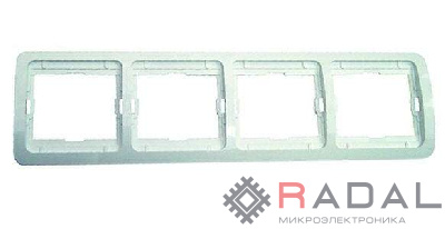 Рамка 4-м Mimoza горизонт. крем Makel 32039