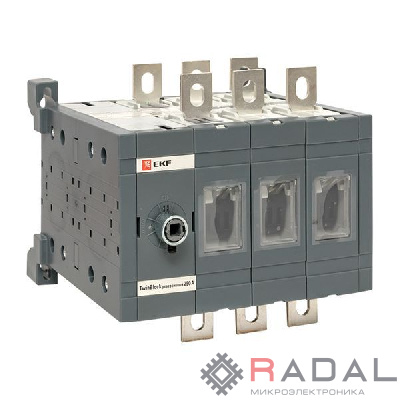 Рубильник 3п 250А реверсивный без рукоятки управления TwinBlock EKF tb-s-250-3p-rev