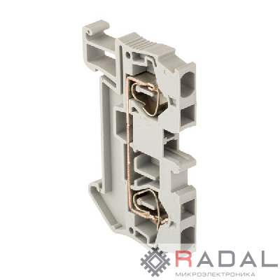 Колодка клеммная JXB-ST-4 41А самозажимная сер. PROxima EKF plc-jxb-st-4