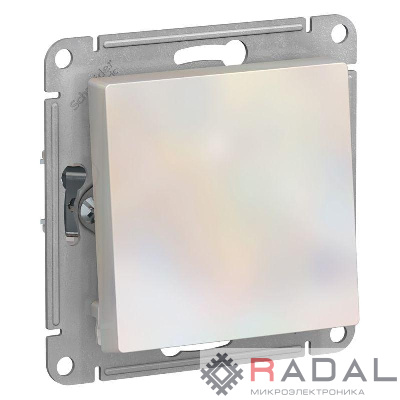 Механизм переключателя 1-кл. СП AtlasDesign 10А IP20 (сх. 6) 10AX жемчуж. SchE ATN000461