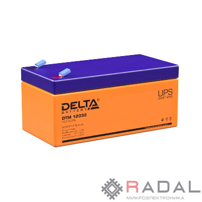 Аккумулятор UPS 12В 3.2А.ч Delta DTM 12032