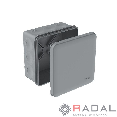 Коробка распределительная MultiBox IP66 100х100х50 DIY (со стикером) сер. SE IMT351981