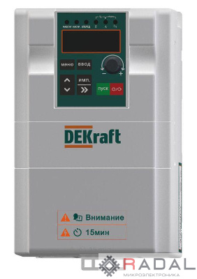 Преобразователь частоты DEKV060 2.2кВт 380В 3ф с торм. модулем SchE DEKV060G2R2T4B