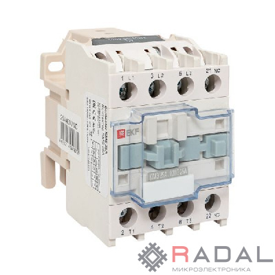 Контактор КМЭ 25А кат. 380В AC 1НЗ EKF ctr-s-25-380-nc