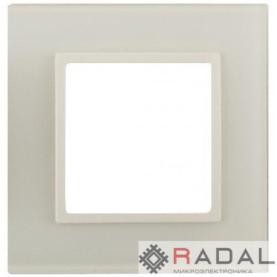Рамка 1-м 14-5101-02 стекло Elegance сл. кость+сл. кость ЭРА Б0059167