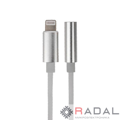 Кабель переходник с iPhone 5/6/7/8/X моделей на AUX гн. 3.5мм Rexant 18-0175