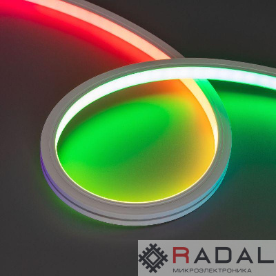 Лента светодиодная DMX MOONLIGHT-TOP-B84-13x12mm 24V RGB-PX7 18Вт/м IP67 wire x2 герметичная силикон (уп.5м) Arlight 041015