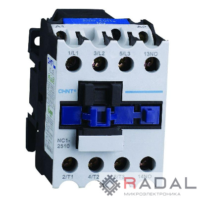 Контактор NC1-2510 25А 110В/АС3 1НО 50Гц (R) CHINT 221853