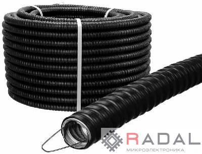 Металлорукав в ПВХ изоляции Р3-ЦПнг 15 черн. (уп.50м) TOKOV ELECTRIC TKE-MR-PVC-15-50-C05