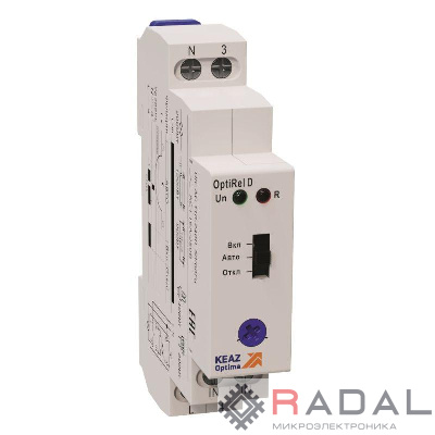 Реле лестничного освещения OptiRel D SSW-1-230A-1 с ручным управлением 16А 1СО 230АС КЭАЗ 357859
