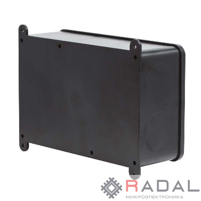 Коробка индустриальная 203х128х69мм IP68 с гладкими стенками черн. DKC P68M4017