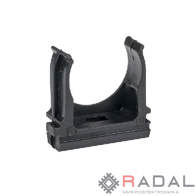 Крепеж-клипса d25мм Plast PROxima черн. (уп.10шт) EKF derj-z-25b