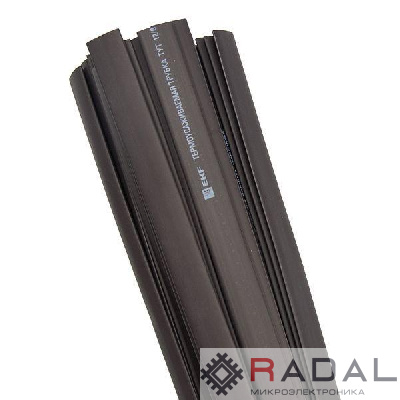 Трубка термоусадочная ТУТ нг 12/6 черн. 1м (уп.50м) PROxima EKF tut-12-b-1m