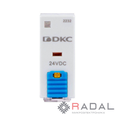 Реле одиночное 24В DC 2 прекидн. контакта DKC IR-24DC-2CO-D