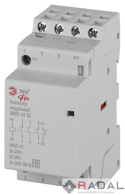 Контактор модульный КМ25-31 АС PRO NO-902-331 ЭРА Б0062319