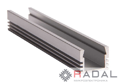 Профиль PAL 1612 накладной (дл.2м) анодированный JazzWay 1009647