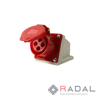 Розетка стационарная ОП PPC 114 16А 4п 3Р+РЕ 380В IP44 Pro JazzWay 5072657