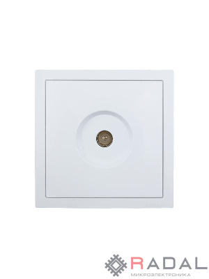 Розетка ТВ оконечная СП ZIMA IP20 бел. LEZARD 704-0288-130