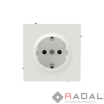 Розетка силовая KANT 2P+E без шторки бел. песок DKC 7010033