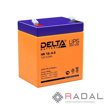 Аккумулятор UPS 12В 4.5А.ч Delta HR 12-4.5