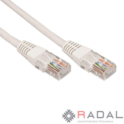 Патч-корд U/UTP CAT 6 RJ45-RJ45 26AWG LSZH сер. 0.3м Rexant 02-0290-03