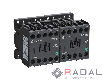 Контактор реверсивный MC2K 12А 1НЗ AC380В 50/60Гц SE MC2K1201Q7