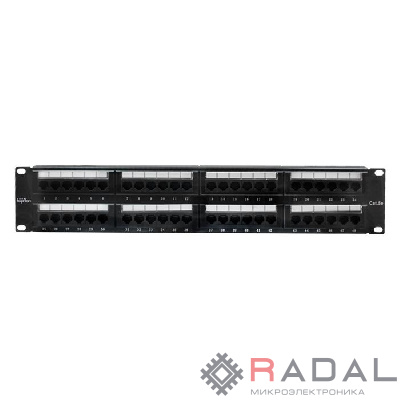 Патч-панель UTP 48хRJ-45 кат.5E 2U 19дюйм SUPRLAN 10-0405