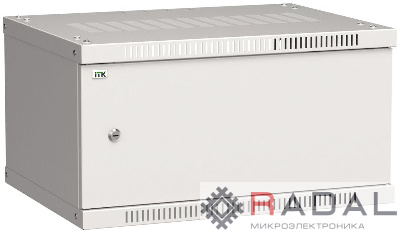 Шкаф LINEA WE 6U 600x450мм дверь металл сер. ITK LWE3-06U64-MF