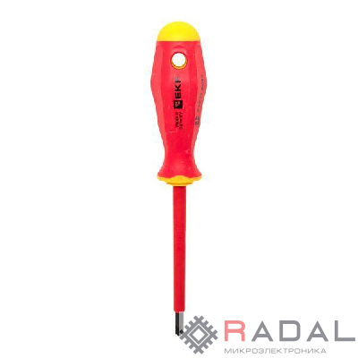 Отвертка Professional PZ-FL2х100мм VDE 1000В EKF pz-fl-2-100-pro-in