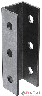 Крепление приварное для STRUT-профиля BS IEK CLM50D-PKS-150-40-BS