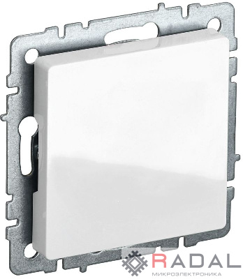 Заглушка с суппортом BRITE МЗ10-БрБ бел. IEK BR-PL10-K01