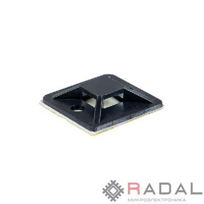 Площадка самоклеящаяся 20х20мм черн. (уп.100шт) EKF plc-20x20-b
