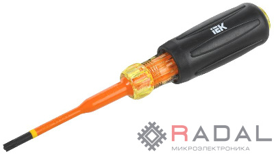 Отвертка диэлектрическая SLIM PZ/SL1х80 Т3 ARMA2L 5 IEK A2L5-SC31-T3-ZS-10-080